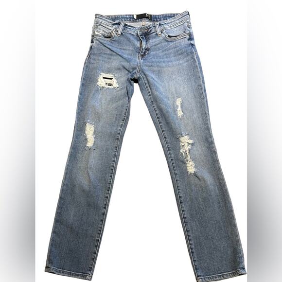 Kut from the Kloth Womens Size 2 Catherine Destroyed Boyfriend Jeans - Picture 1 of 9